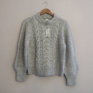 BNWT Gray A New Day Cable Knit Sweater